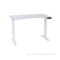 Office Ergonomic Silver Frame Adjustable White Electric Desk